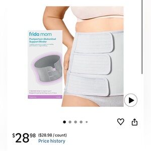 Frida Mom Gray Postpartum Abdominal Support Binder